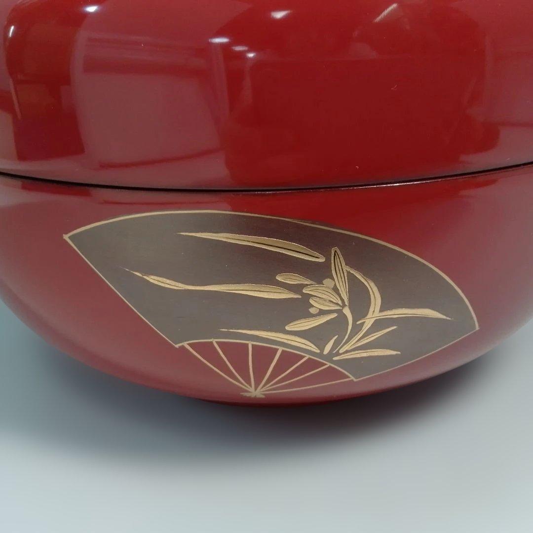 食籠　ジキロ　木製　五君子（松竹梅蘭菊）