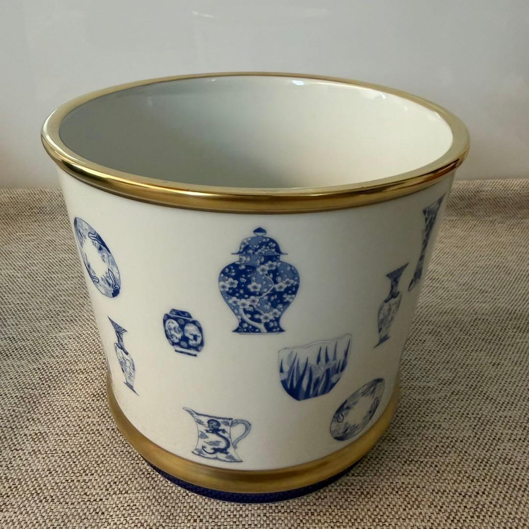 深川製磁　ブルーチャイナ　ワインクーラー　希少