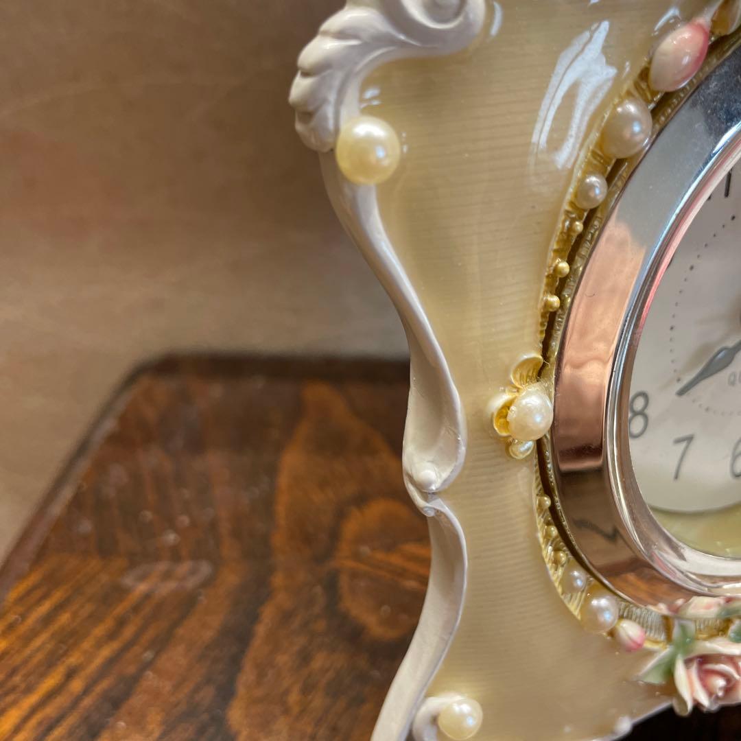 ゴージャス　インテリア　3点セット　アンティーク　ミラー　置き時計　デイジー