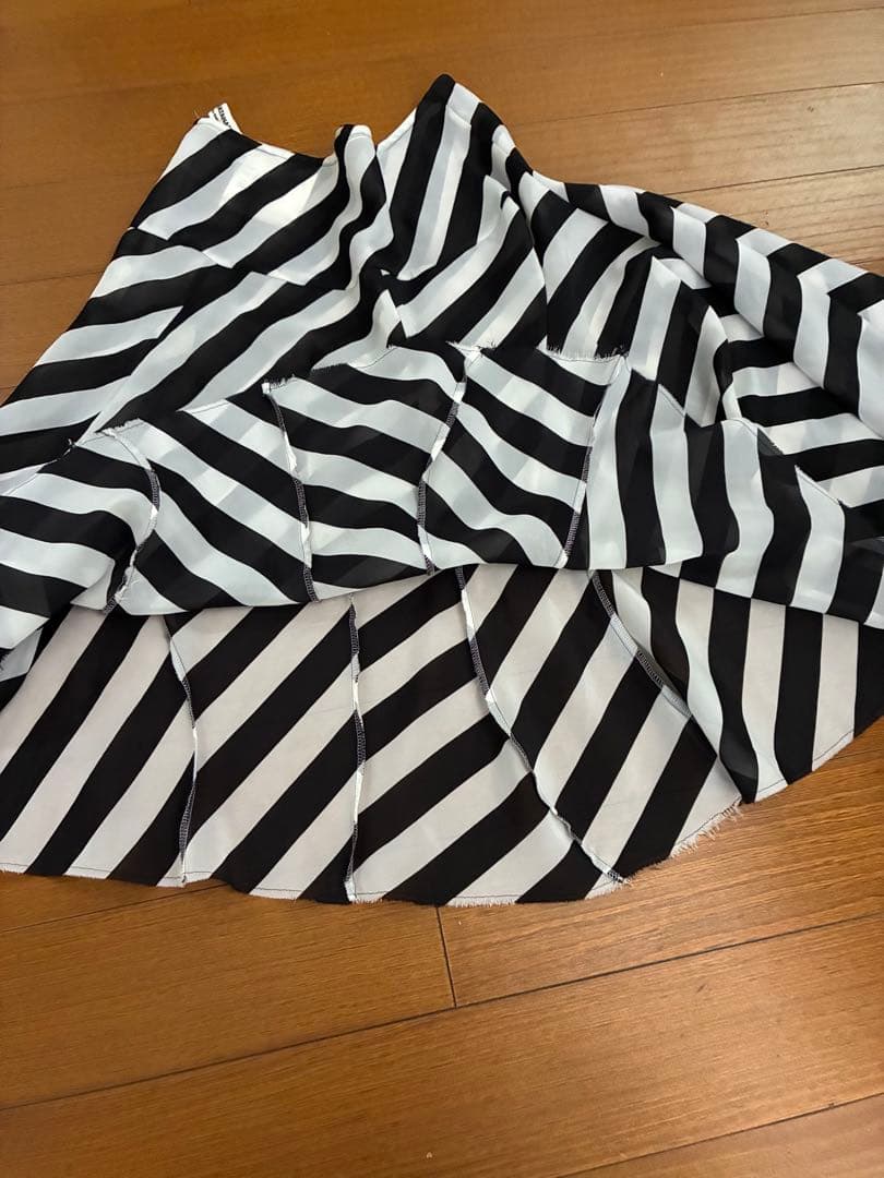 人気！ジュンヤワタナベ！コムデギャルソン。ストライプ フレアスカート　サイズS