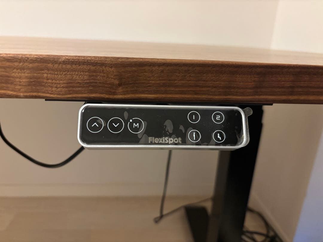 Flexispot e7 昇降式デスク 幅180cm特注ウォールナット無垢材天板