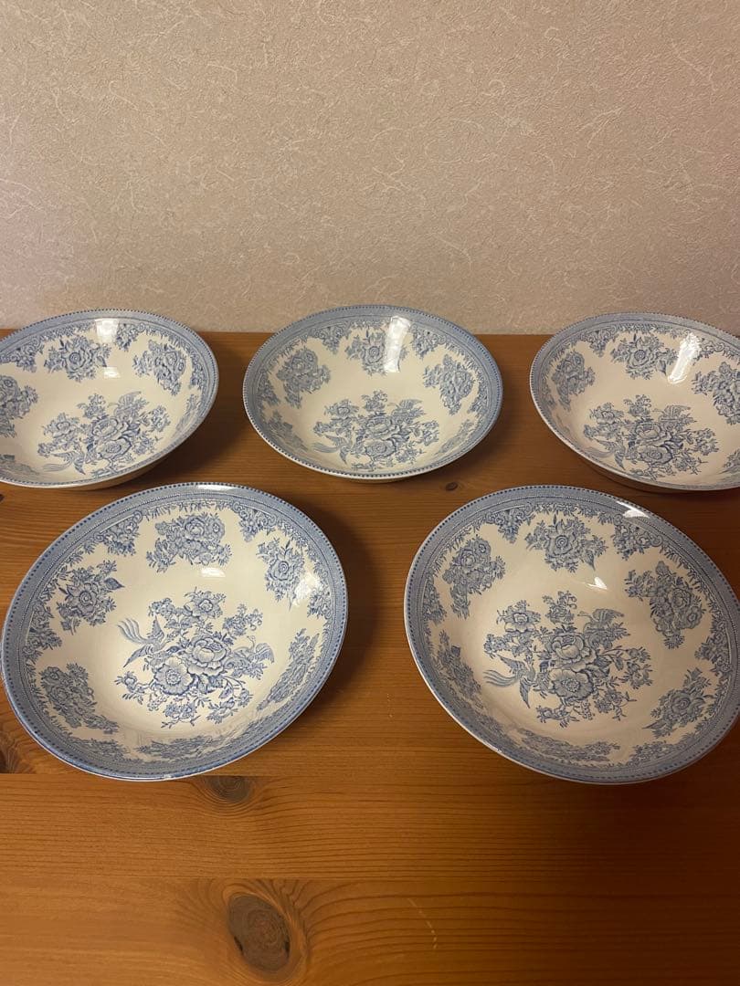 ブルーアジアティックフェザンツ　シリアルボウル　5つ