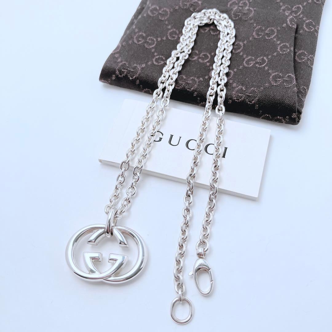極美品 グッチ GUCCI 925 ネックレス シルバー チェーン Y710