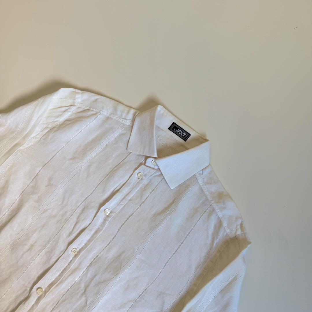 【GIANNI VERSACE】1990s Refined L/S Shirt