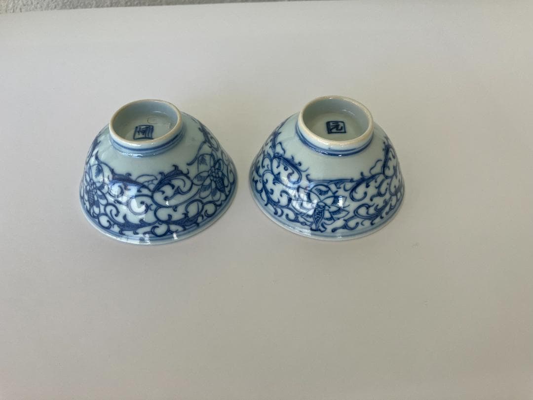 古伊万里染付　湯呑茶わん5個セット