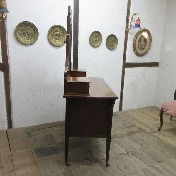 イギリス アンティーク 家具 ドレッサー 鏡台 ミラー チェスト 6787b