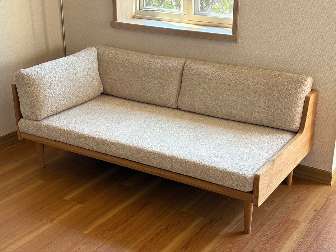 Re:CENO product 2人掛けソファ Lys ナチュラル ブークレ 右