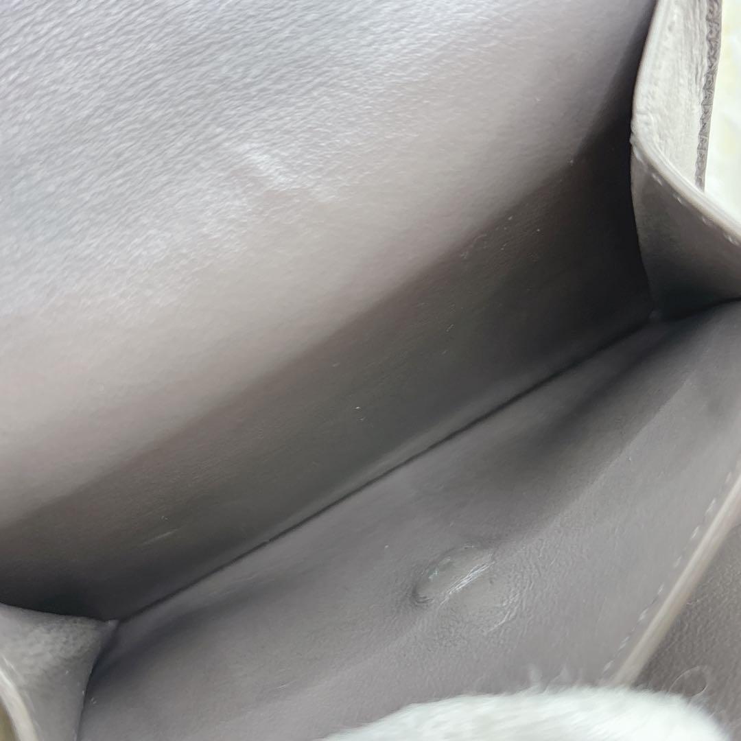 CELINE トリオンフ スモールフラップウォレット 三つ折り グレージュ