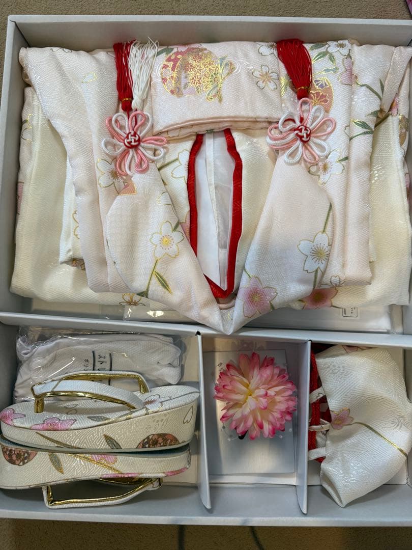 七五三 着物セット 753 花柄　3歳　女の子