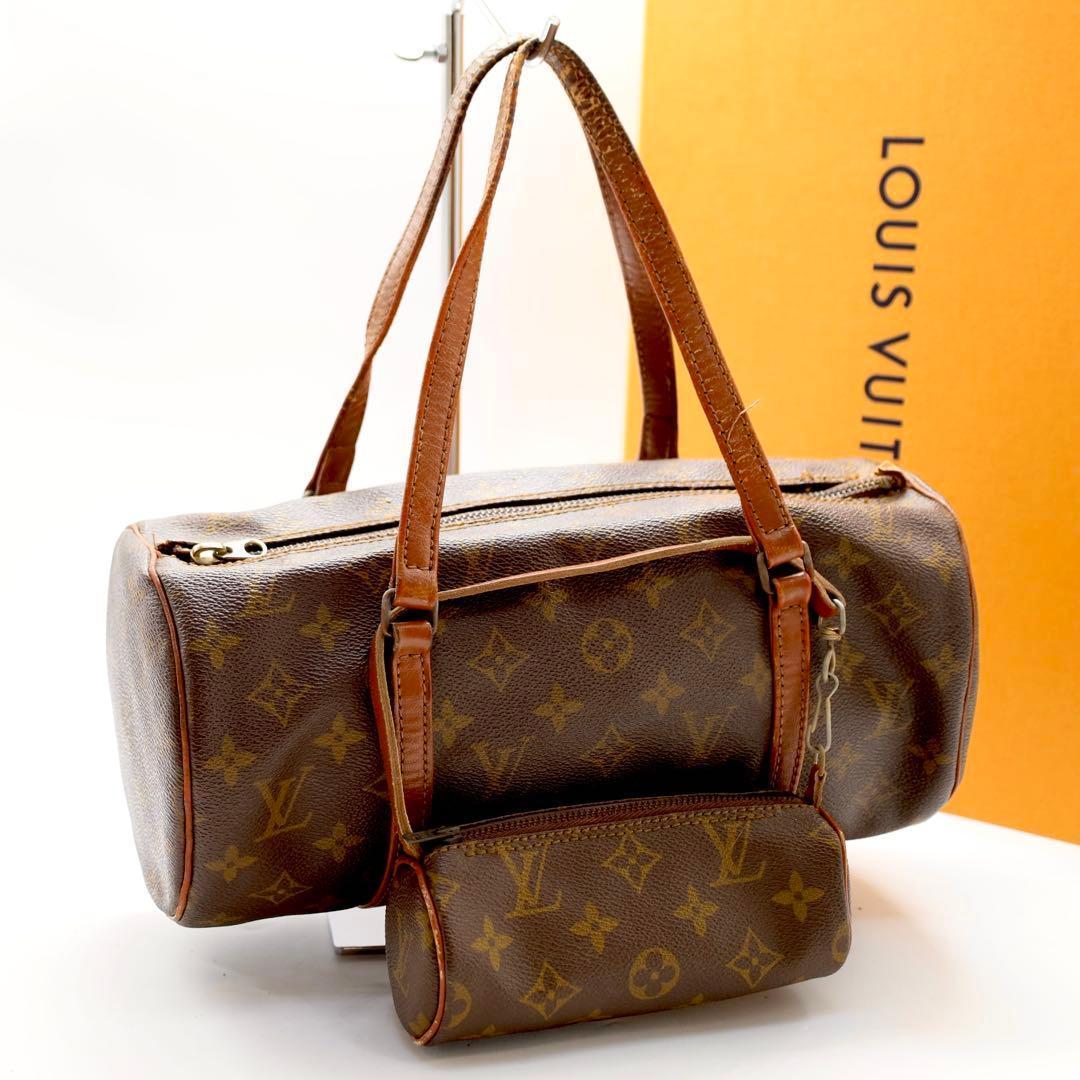 【美品】　ルイヴィトン　パピヨン30 モノグラム　親子　ポーチ付き　ボストン