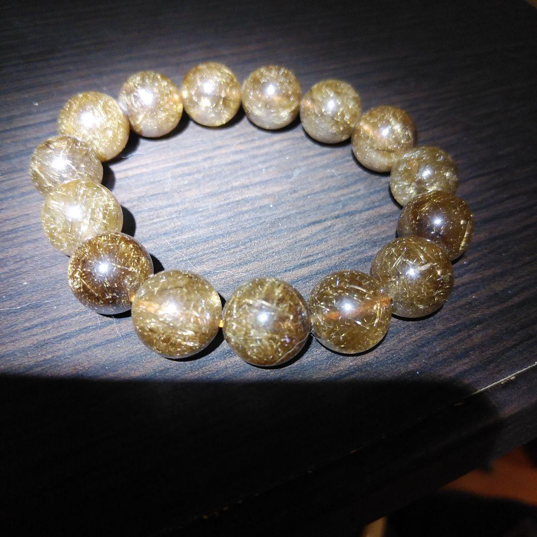 た*ん様 ルチルクォーツ ゴールド ブレスレット
