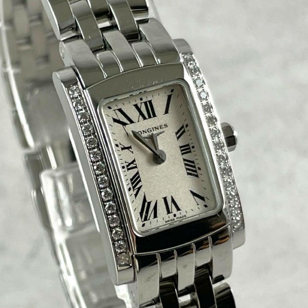 ロンジン L5.158.0 ドルチェヴィータ サイドダイヤ クォーツ腕時計 稼働