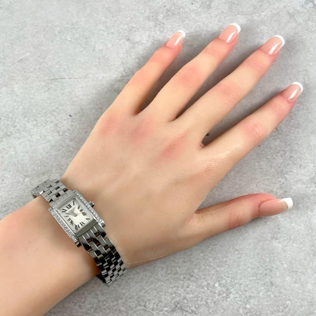 ロンジン L5.158.0 ドルチェヴィータ サイドダイヤ クォーツ腕時計 稼働