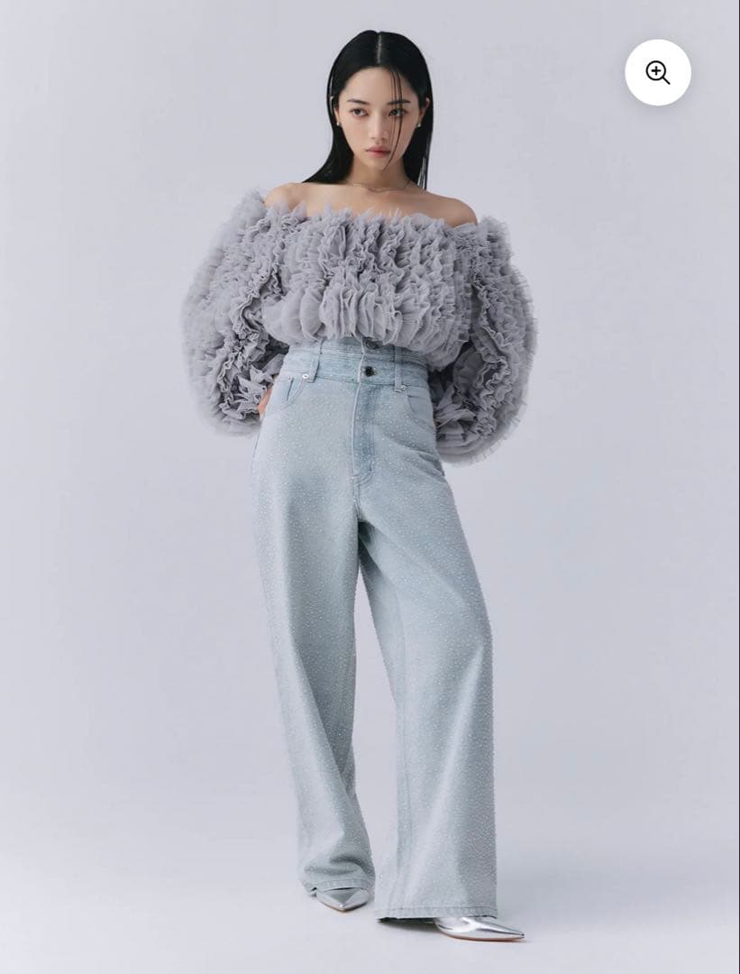 eimy istoire drop pattern デニム パンツ