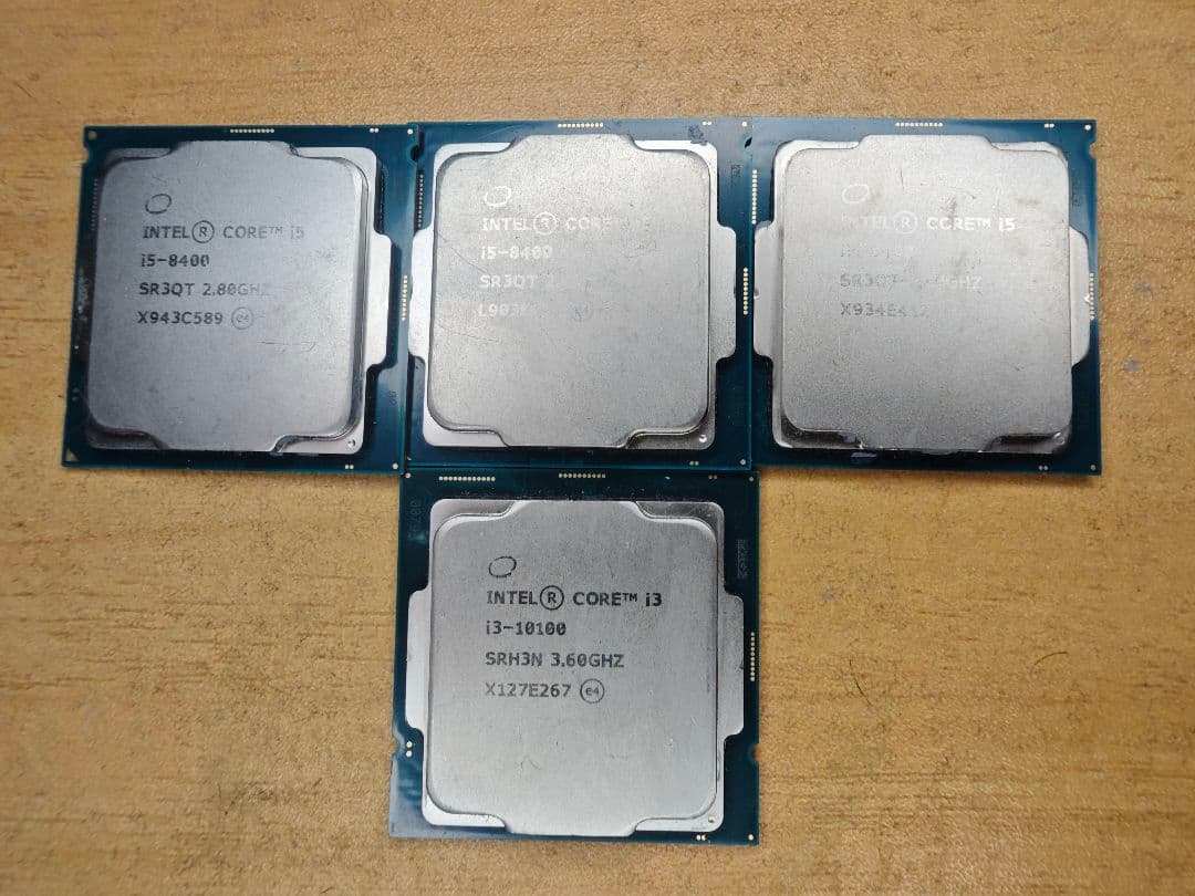 m*o様 Intel Core i5-8400/i3-10100 CPUセット