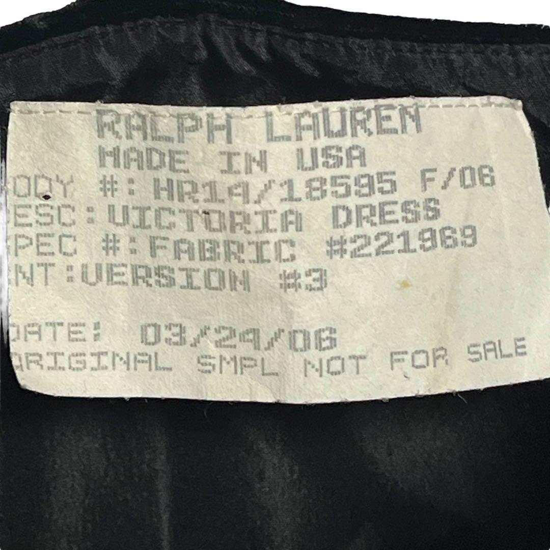【タグ付】Ralph Lauren / エンパイアラインドレス 黒 m779
