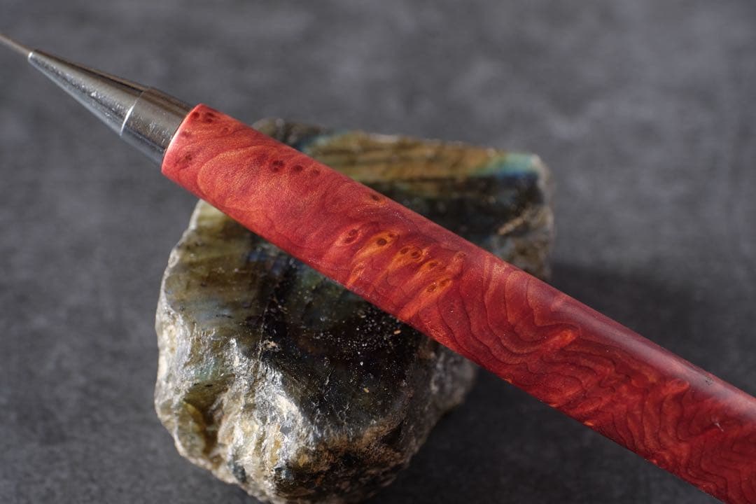 PG5木軸カスタム0182　高村杢工房 製図用シャープペンシル　紫杉(紫紅杉)瘤