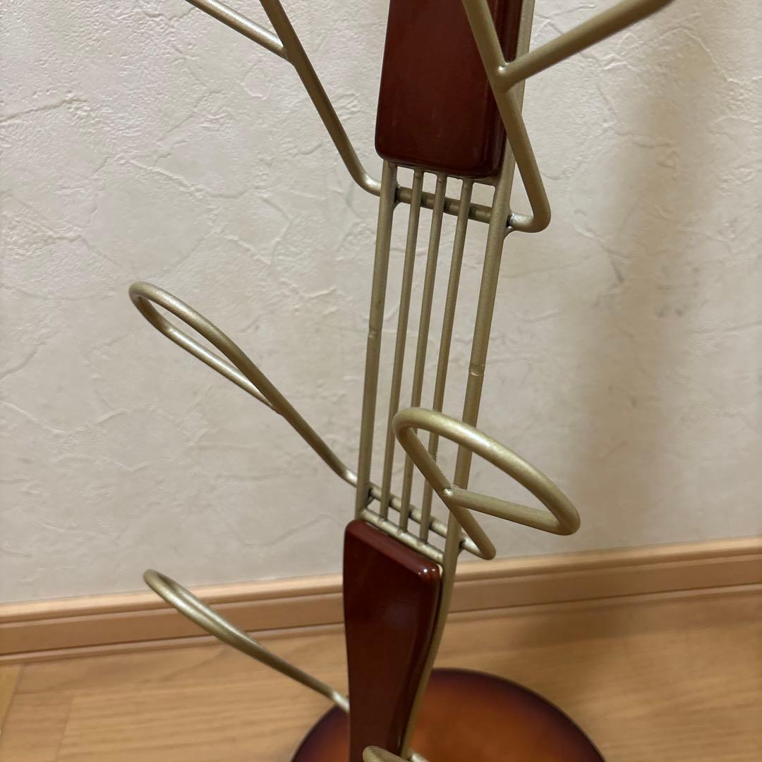 スリッパ立て　家具　楽器　ヤマハ　バイオリン、チェロ型スリッパラック 5足