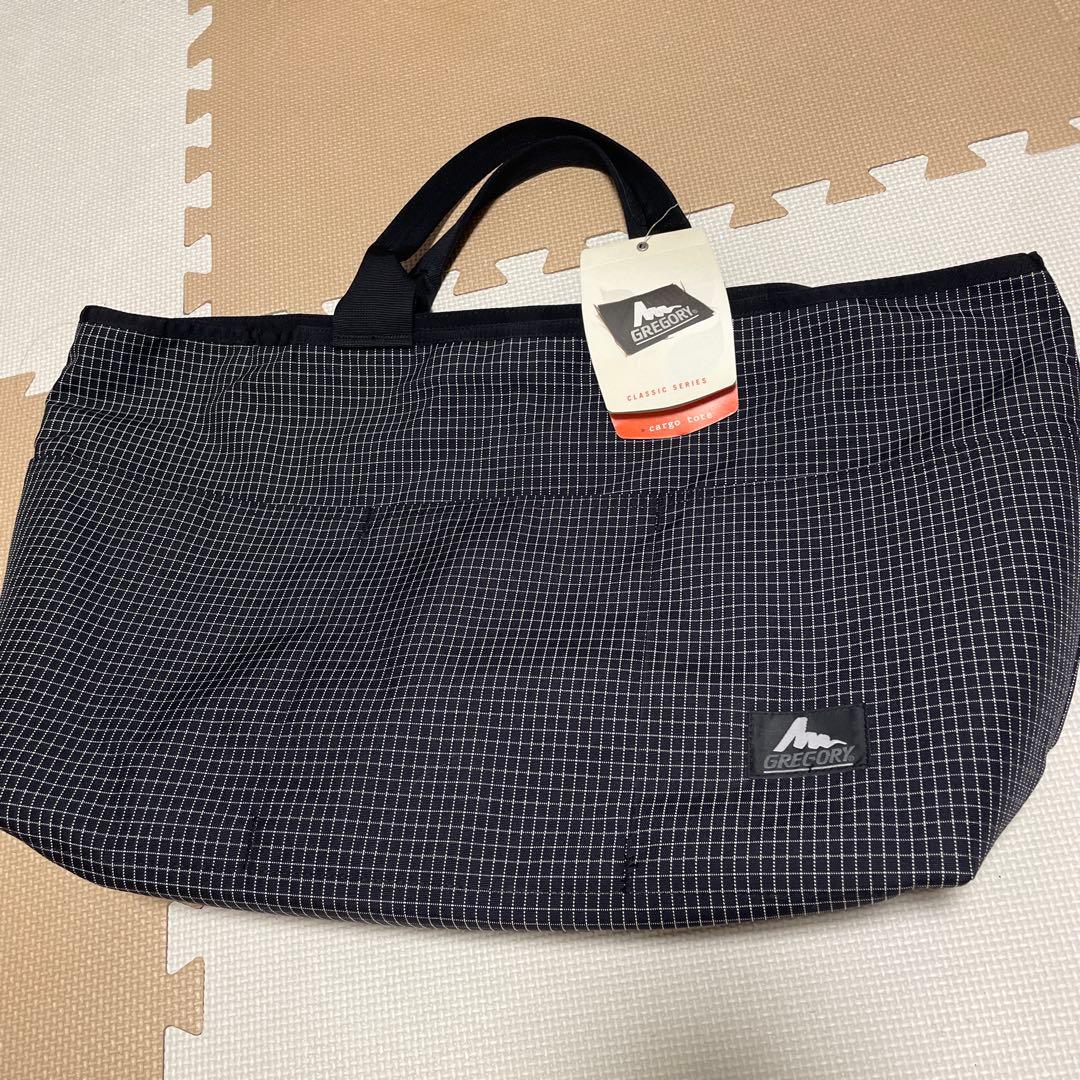 GREGORY★【Lsize】旧ロゴ　カーゴトートバッグ チェック新品未使用