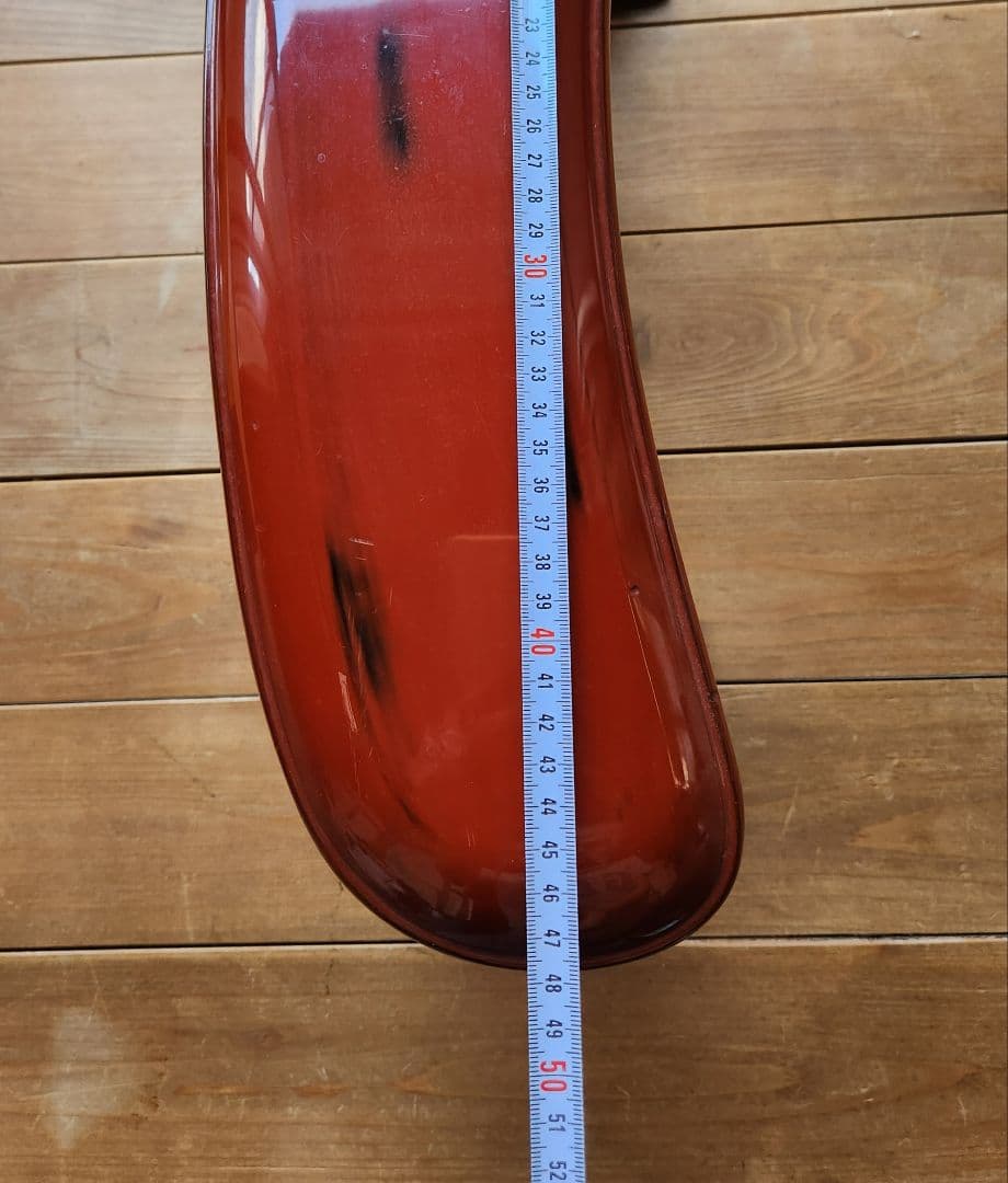 木製漆器 朱塗 根来塗 脇息 肘置き