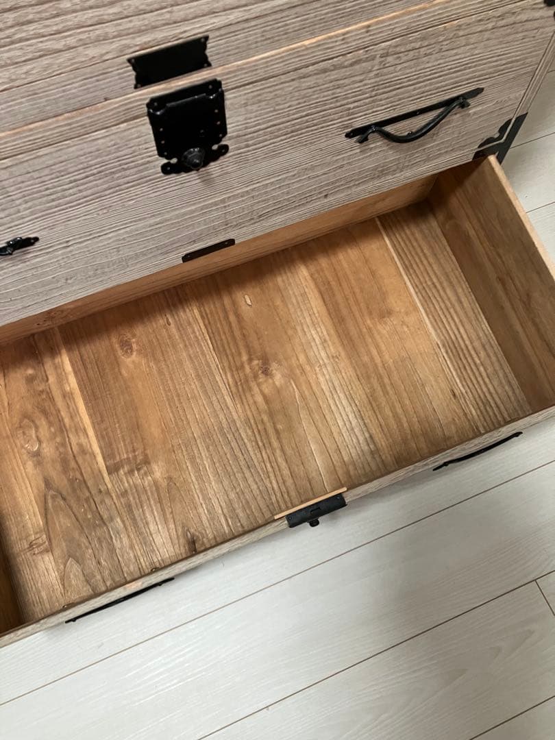 ①★希少★おしゃれ　大正時代　絹ダンス　和ダンス　和箪笥 収納家具【引取限定】