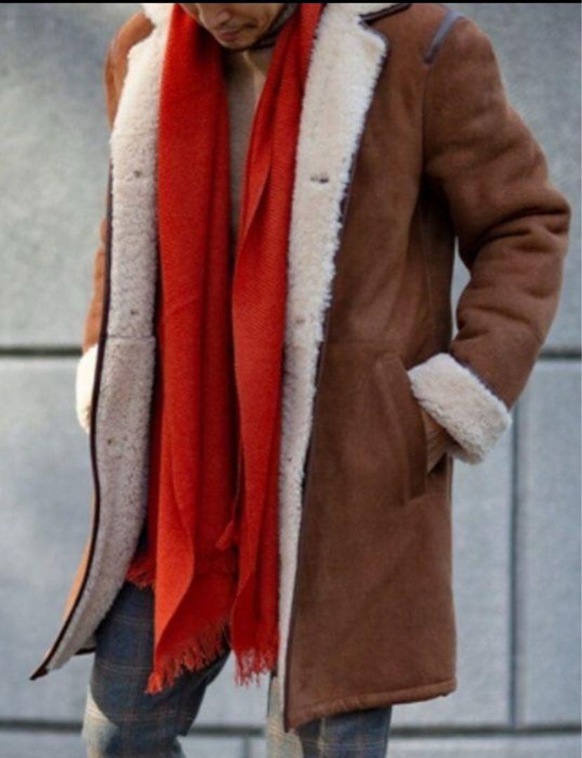 Calibro 12 ムートン　コート　44 レザー　カリブロ12 美品