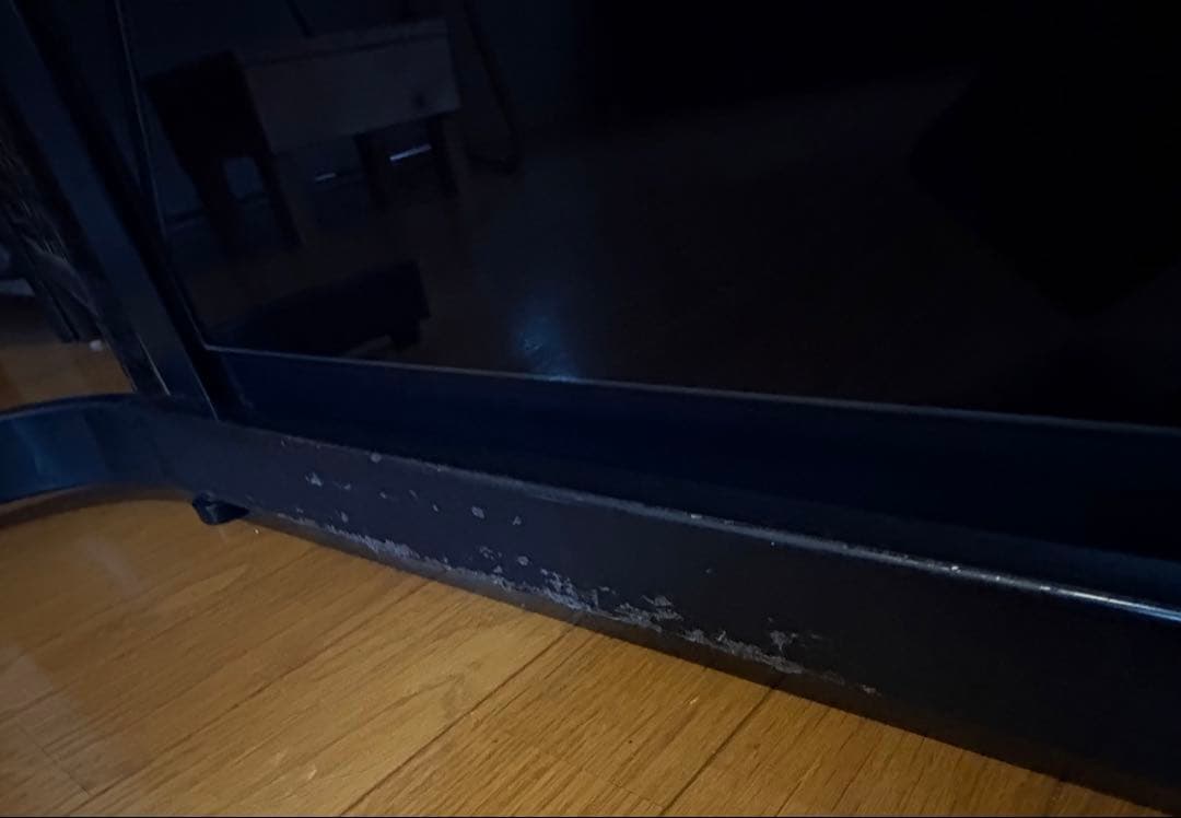 可動式ライト付き ドレッサー 化粧台　メイク台 ブラック スリム