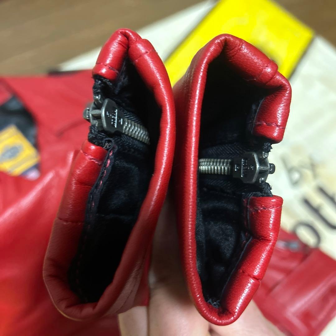 超美品‼️schott WライダースSPERW ラムレザーXS