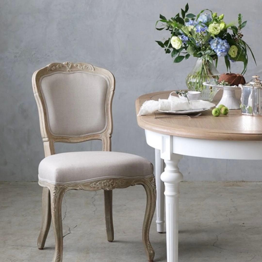 【期間限定値下中】カバー付きSGDダイニングチェアCHARMTXナチュラルリネン