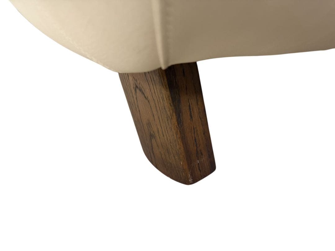 ◯カリモク karimoku アイボリー レザー 2人掛けソファ