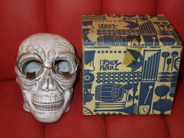 50'S★スカル★灰皿★アシュトレイ★ビンテージ★ドクロ★ガイコツ★骨★置物