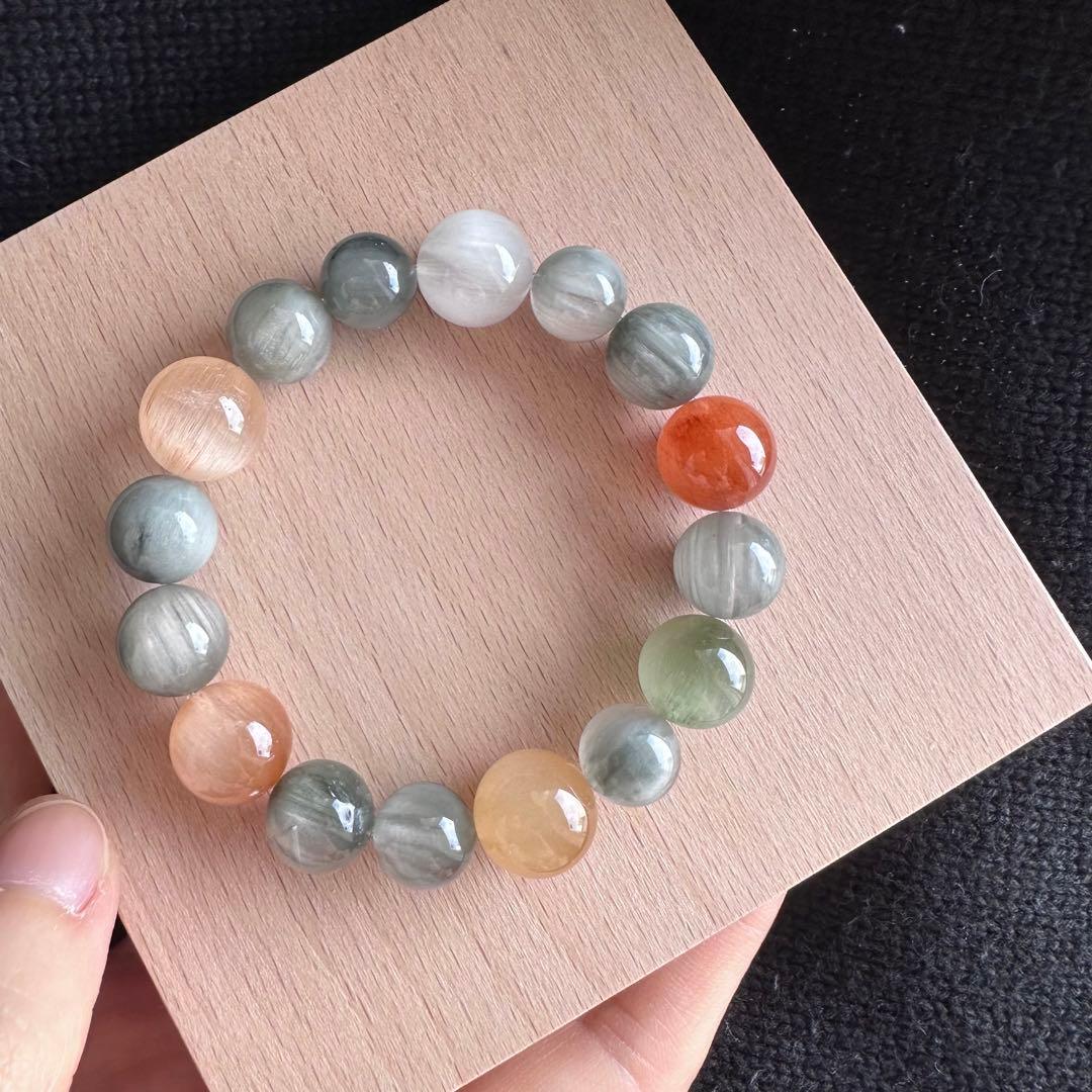 天然石　パワーストーン　希少極上品質　ラビットヘア　ブレスレット