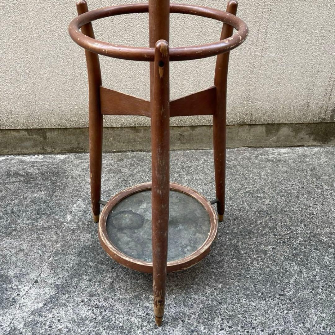 秋田木工 曲木ポールハンガーヴィンテージコートハンガー帽子掛け 傘立て