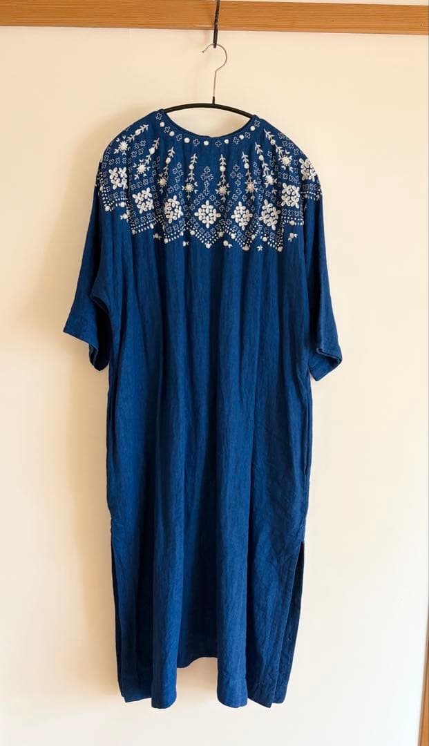 【1日セール】AODRESS アオドレス ノルディックエンブロイダリーワンピース