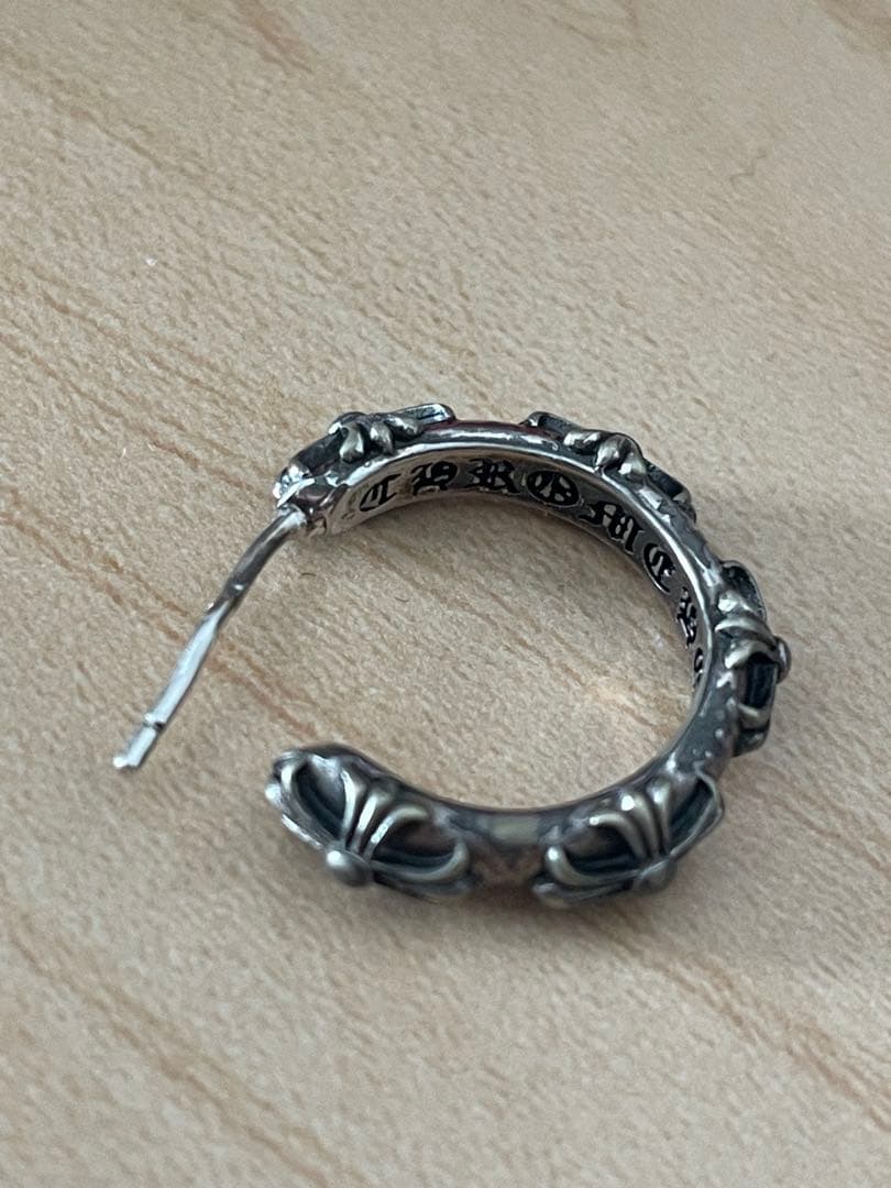 クロスフープピアス