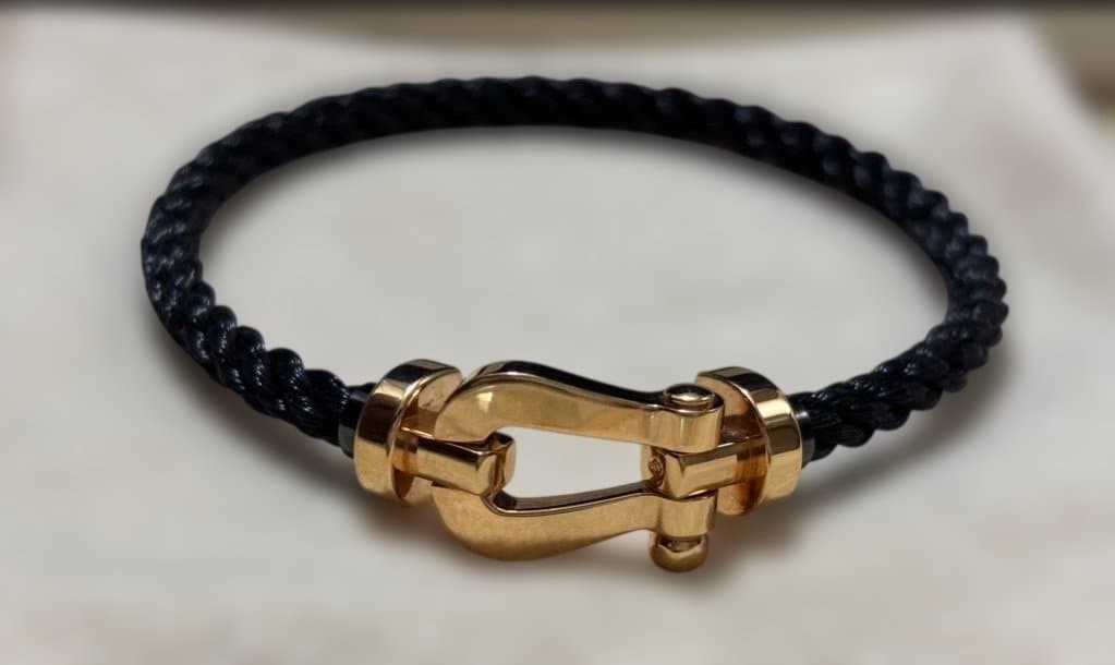 超美品フレッドFREDフォース10ピンクゴールドPGラージsize17cm