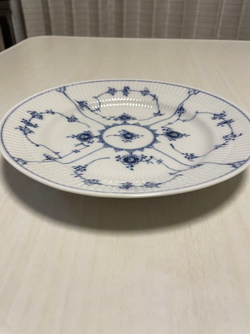 21cm ロイヤルコペンハーゲン ブルーフルーテッド プレート 二枚セット