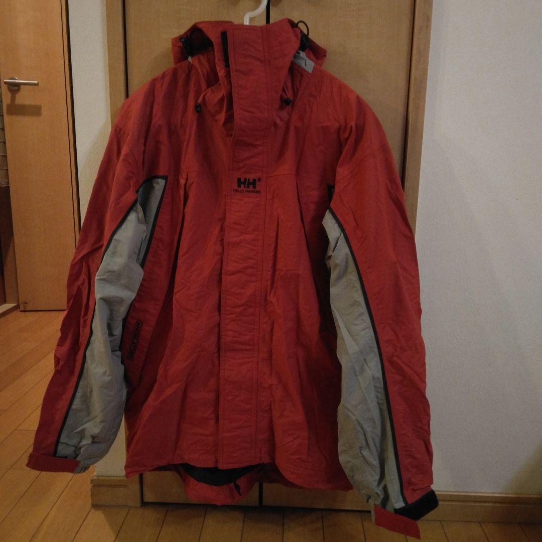 スノーボードウェア 赤/グレー フード付き　HELLY HANSEN上下セット