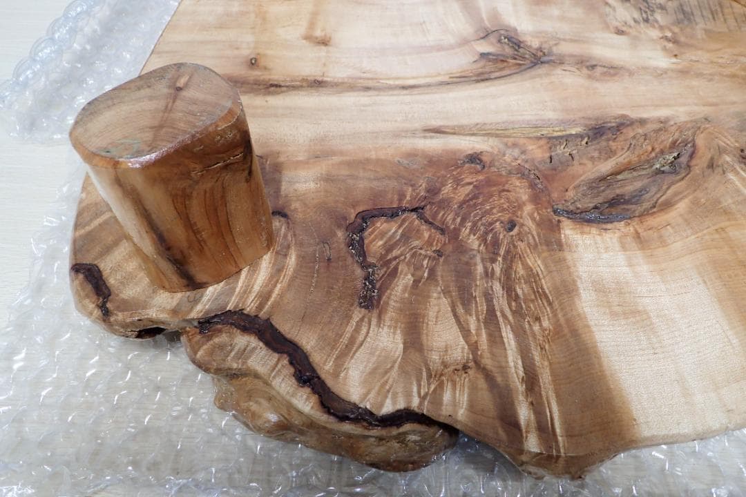 超希少 一点品 天然木 最高級 欅 ケヤキ 切り株 輪切り ローテーブル 座卓