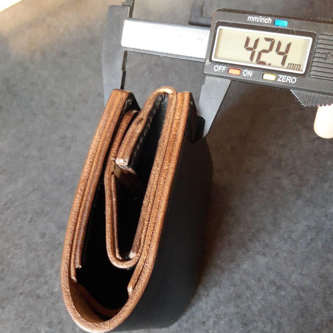 特厚★HORWEEN★クロムエクセル　二つ折り財布 　オールブラック　特別仕様