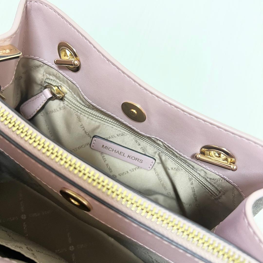 マイケルコース ハンドバッグ ブロッサム ブラウン ゴールドチェーン