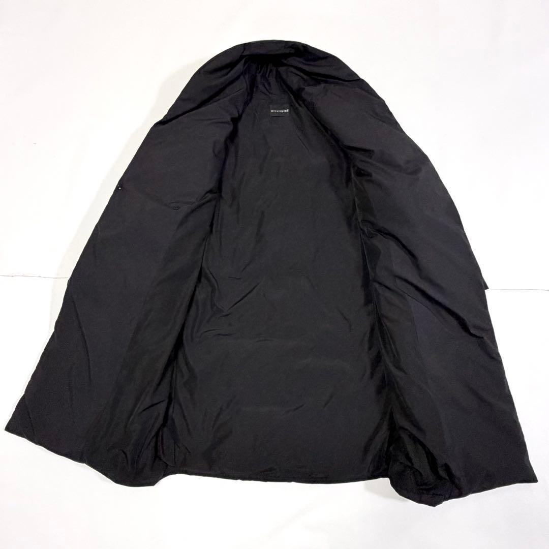 ミズイロインド ドレープダウンコート ダウンジャケット ブラック フリー