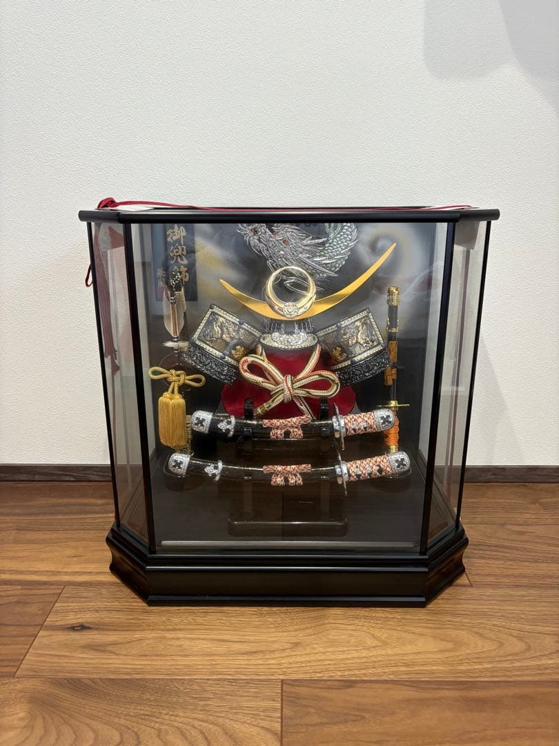 五月人形 兜飾り ケース入り 豪華セット 美品 刀付き 子供の日