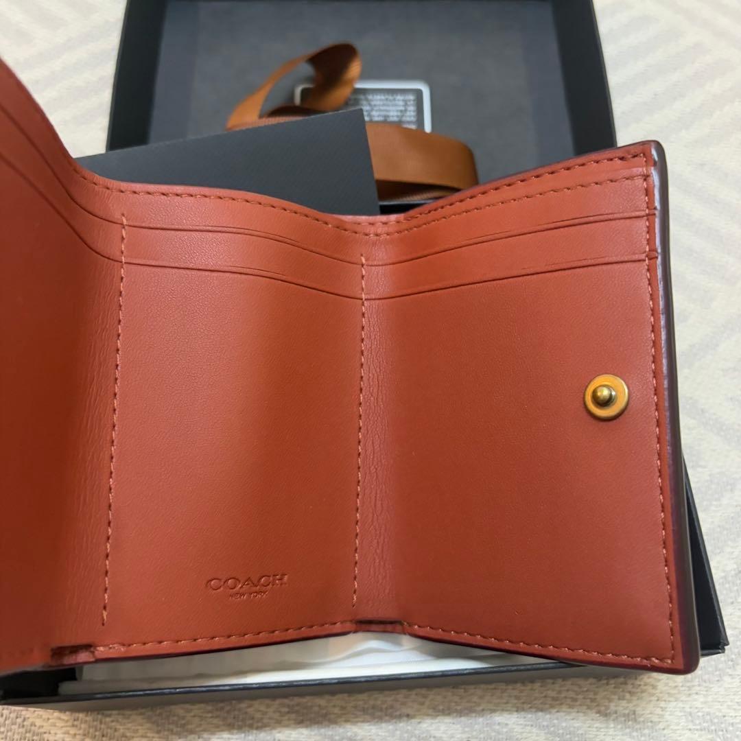 ヤ*ウ様 【新品】COACH ミニ キャンバス トライフォールド ウォレット