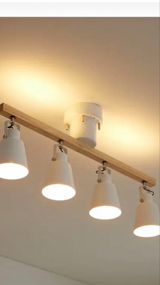 LOWYA LEDシーリングスポットライト(ホワイト/ナチュラル)