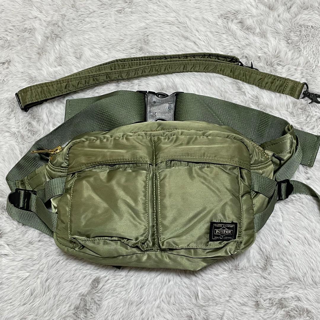 ポーター　ボディバック　ショルダーバッグ　タンカー　2way セージグリーン