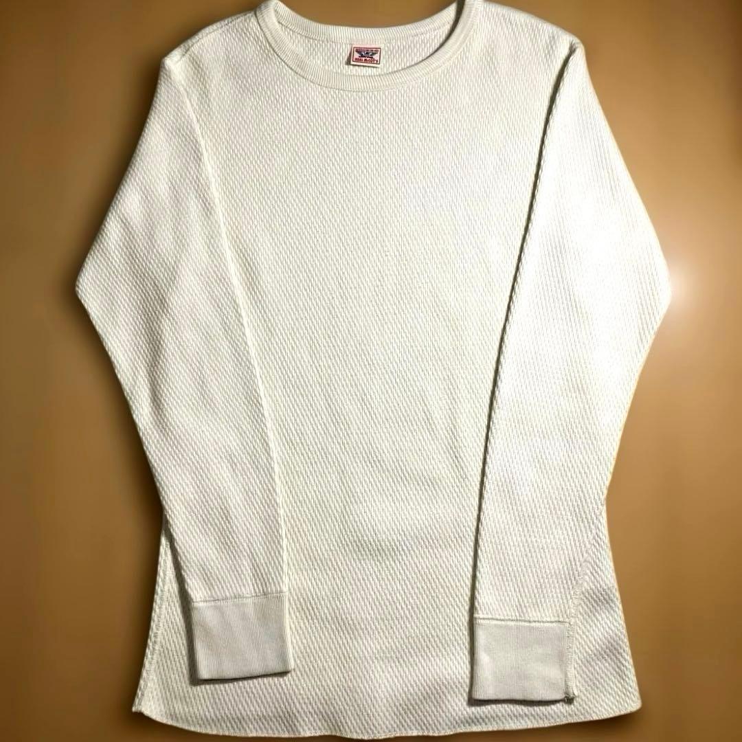リアルマッコイズ　ミリタリーサーマルシャツ　アイボリー　Mサイズ　美品