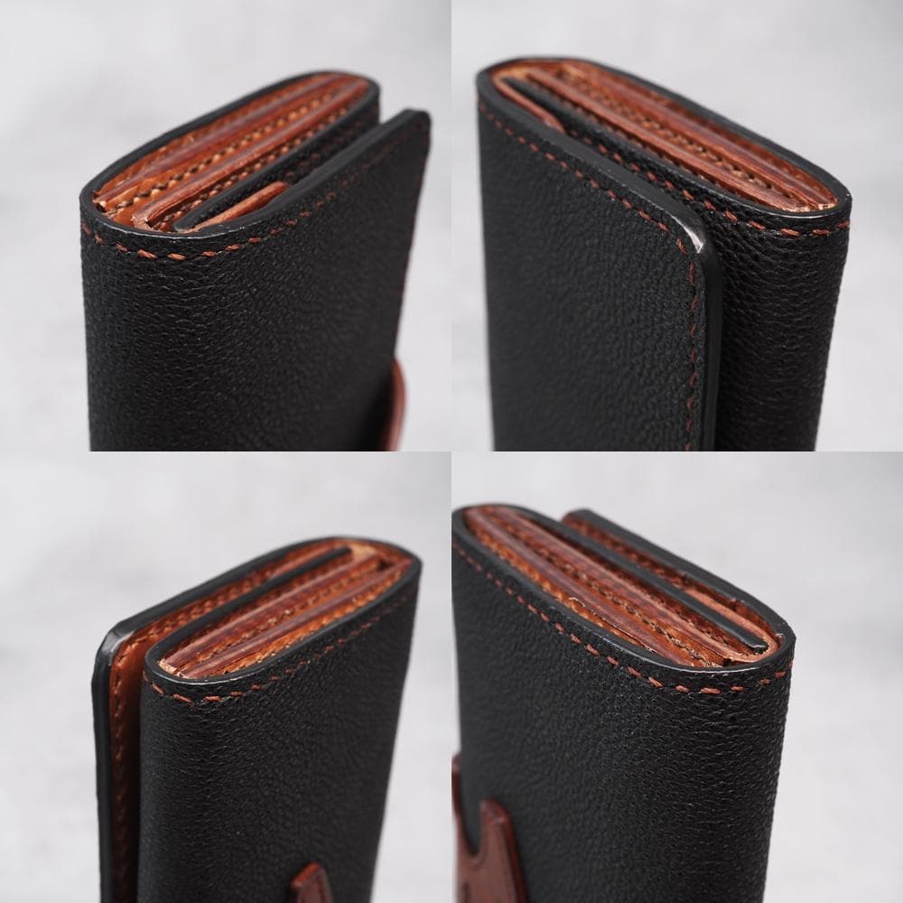 定価7万1500円 美品 GRANT KUROZAN 黒桟革 長財布