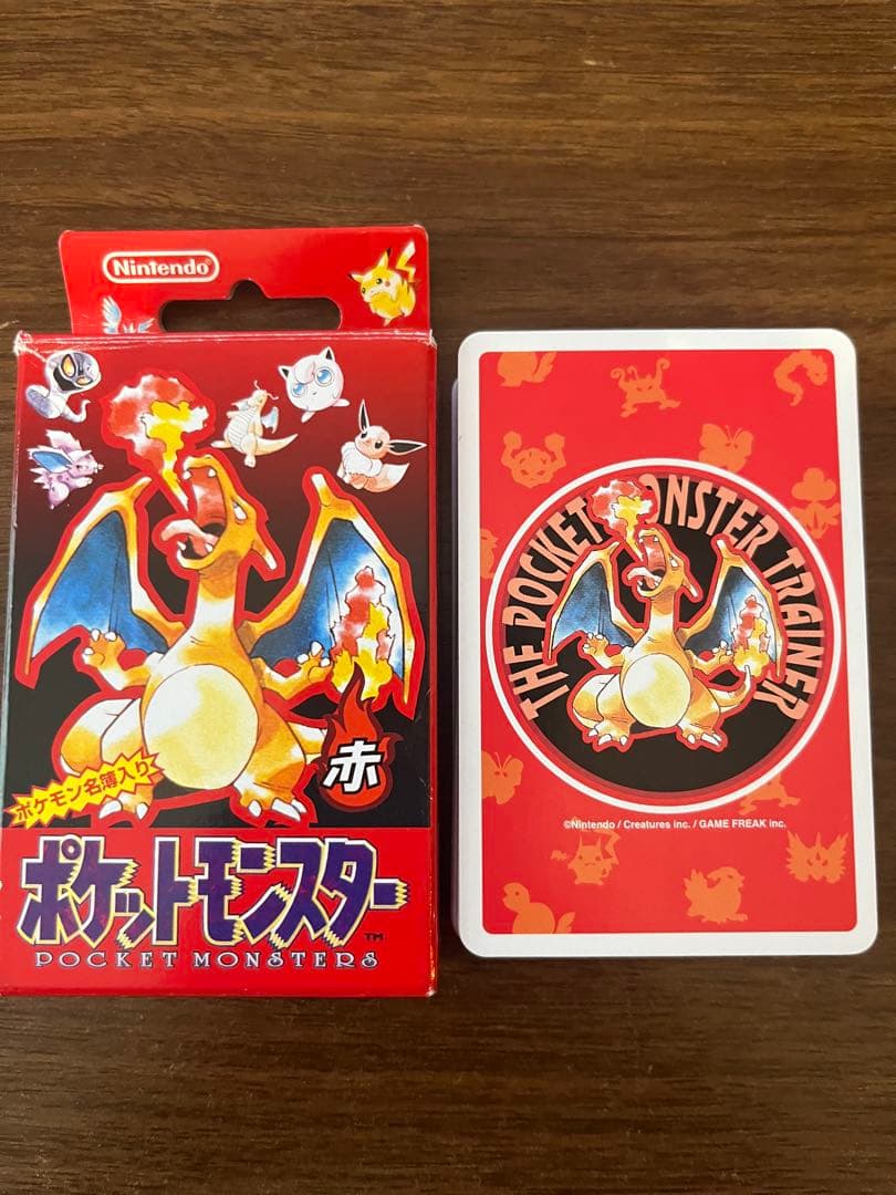 ポケモン　トランプ　赤　初代　ポケットモンスター　リザードン