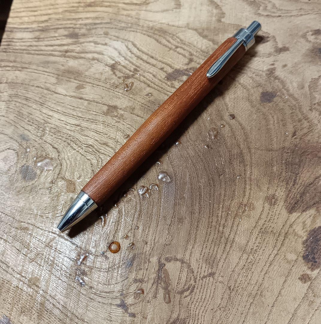 ラミーサファリ用木軸ボールペン0.5㎜ ホンジュラスマホガニー蜜蝋クリーム仕上げ